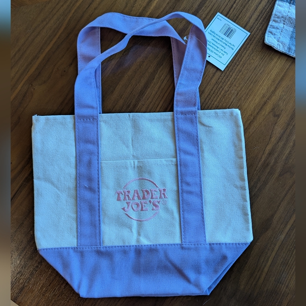 Trader Joe's Mini Tote - Pastel Purple